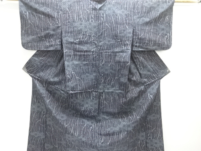 JAPANESE KIMONO / HITOE / TSUMUGI / WOVEN ASANOHA